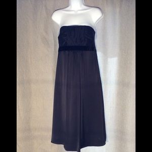Banana Republic strapless little black dress.